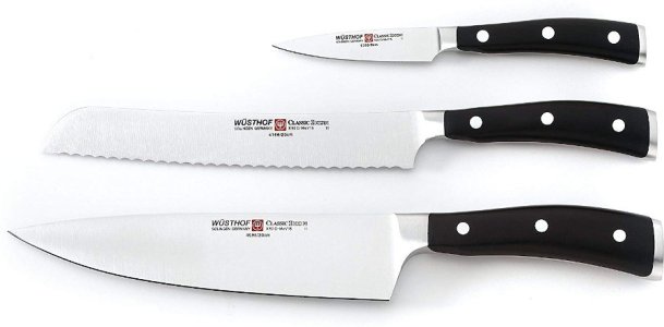 best basic chef knife set wusthof classic ikon 3 piece chef knife set